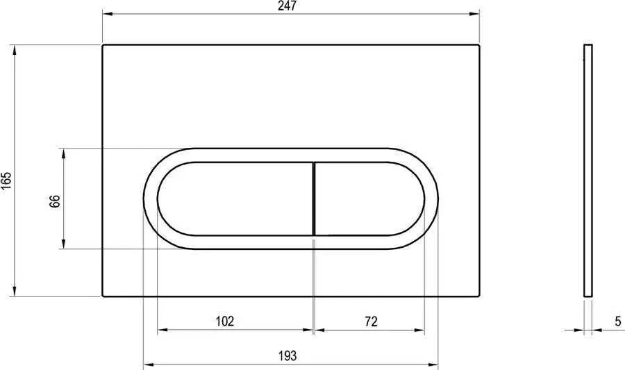 Ravak mygtukas rėmui X01455 - X01455
