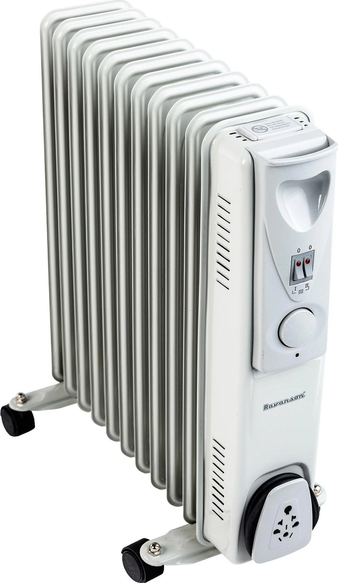 Elektrinis šildytuvas - Ravanson OH-11 2500W Baltas, Sidabrinis