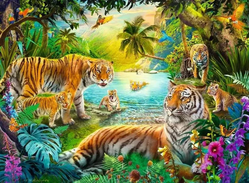 RAVENSBURGER dėlionė Tigras, 500 det., 12001384