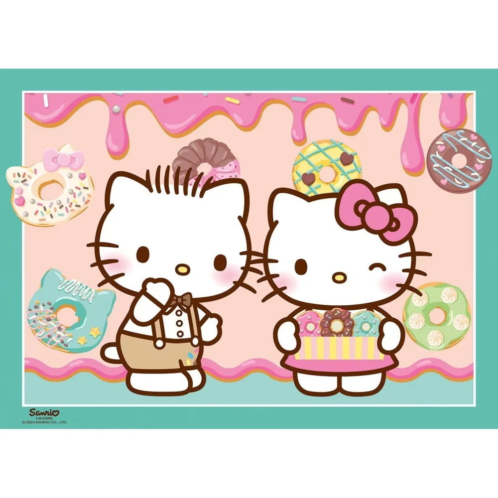Ravensburger Dėlionė 4x100 vnt. - Hello Kitty