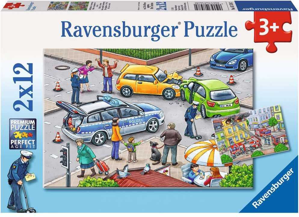 Dėlionė Ravensburger gelbėjimo aplankai veiksme - 2x12 detalių
