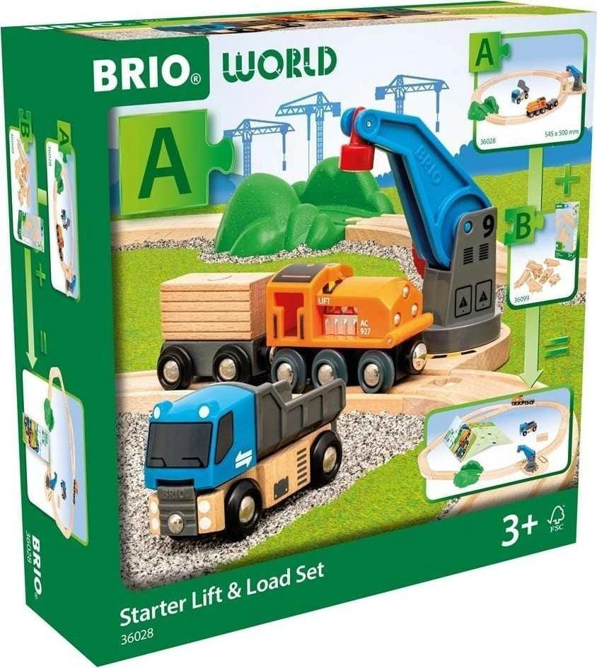 Ravensburger BRIO WORLD Geležinkelio rinkinys su keltuvu