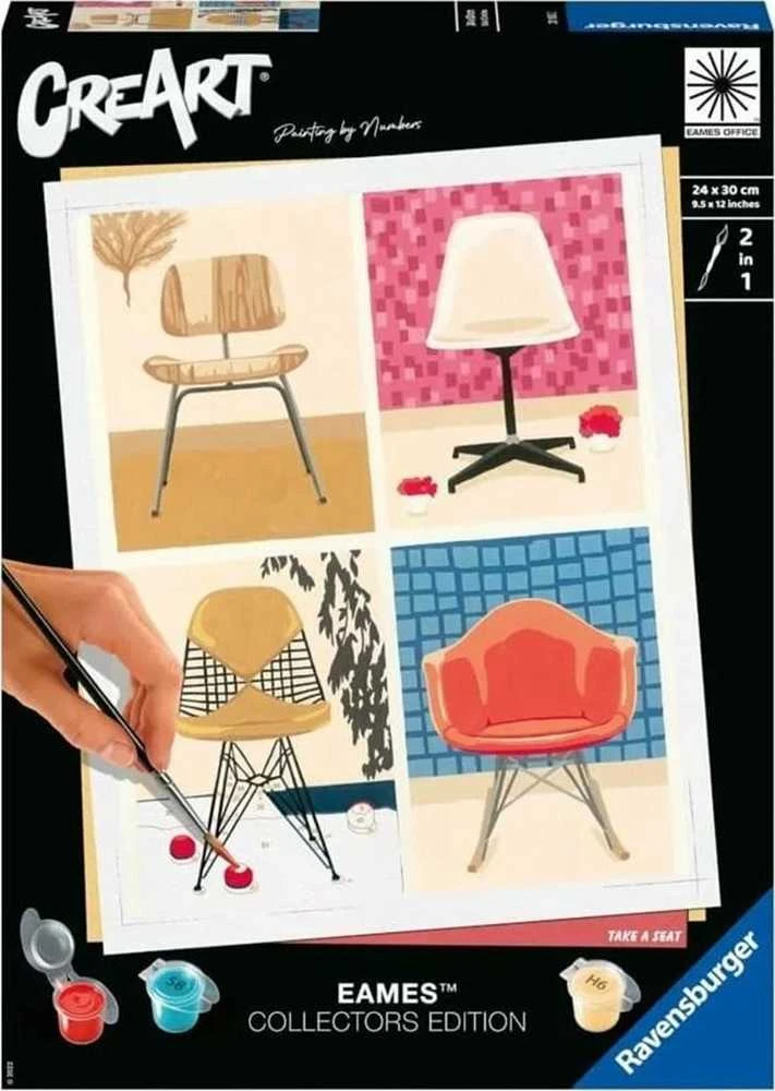 Piešimo pagal skaičius rinkinys CreArt Ravensburger 20153 Take a Seat