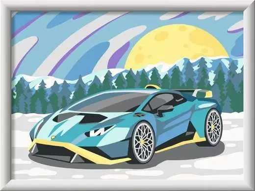 Dėlionė Ravensburger CreArt Mėlyna Lamborghini