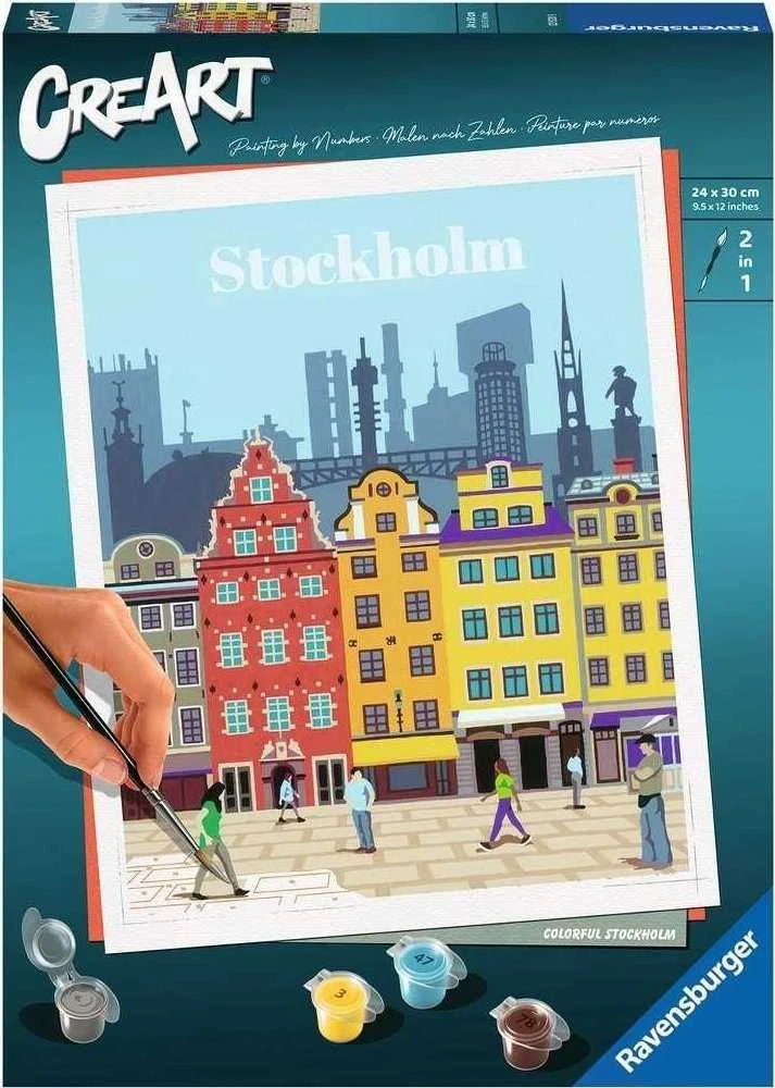 Dėlionė Tapymas pagal skaičius CreArt Stockholm 23520 Ravensburger