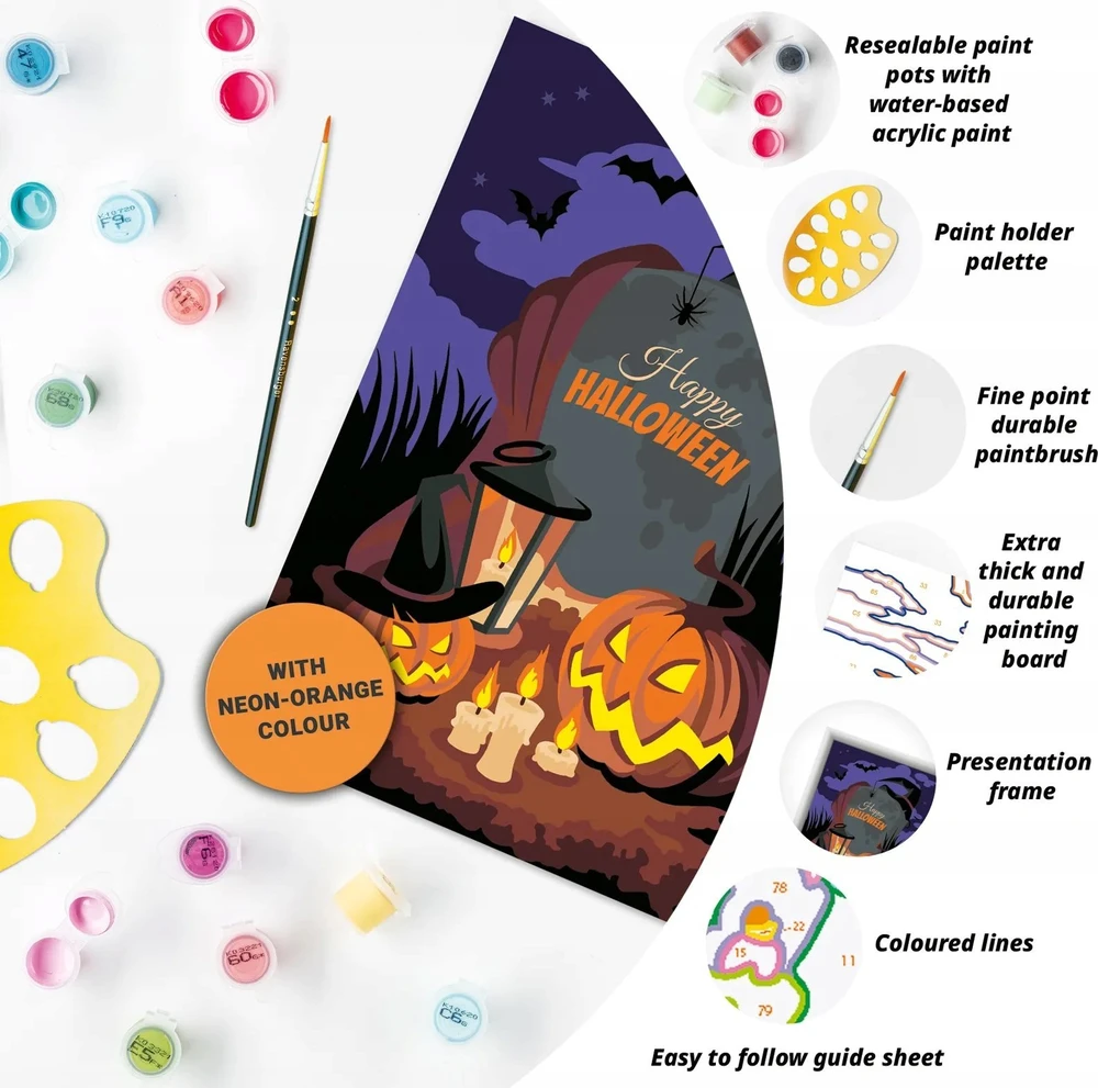 Dėlionė Tapyba pagal skaičius Halloween CreArt 23713 Ravensburger