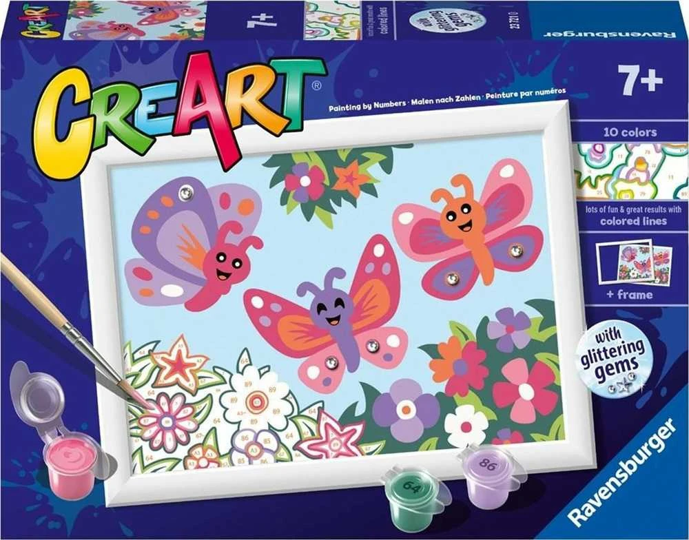 Ravensburger Kūrybinis rinkinys CreArt: Drugeliai