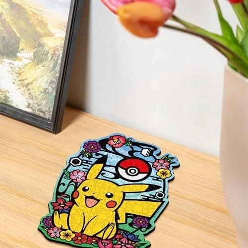 Ravensburger medinė dėlionė 300 vnt. - Pikachu