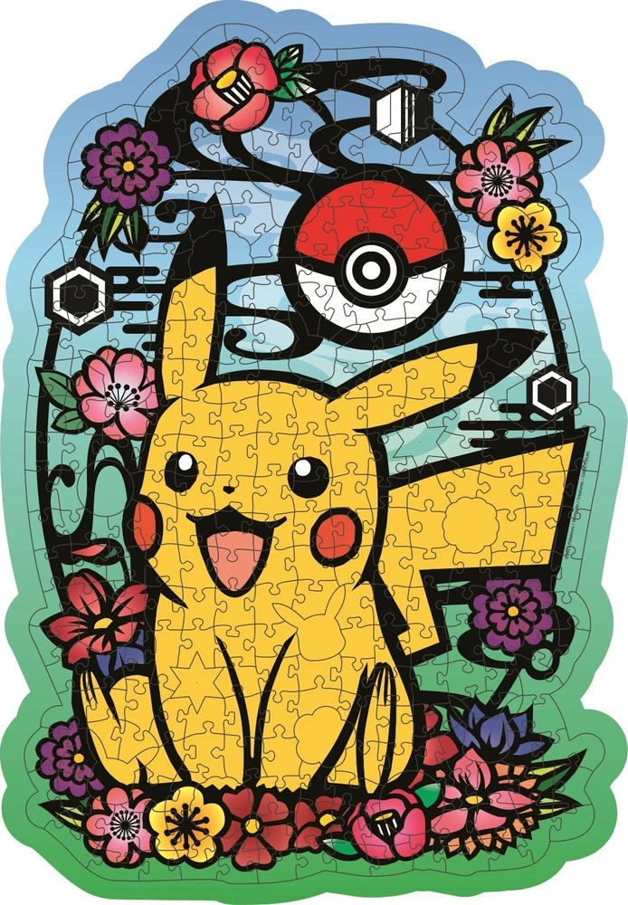 Ravensburger medinė dėlionė 300 vnt. - Pikachu