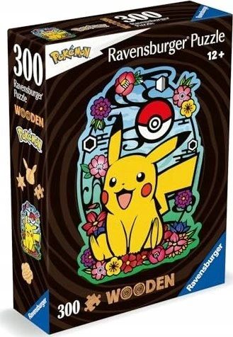 Ravensburger medinė dėlionė 300 vnt. - Pikachu