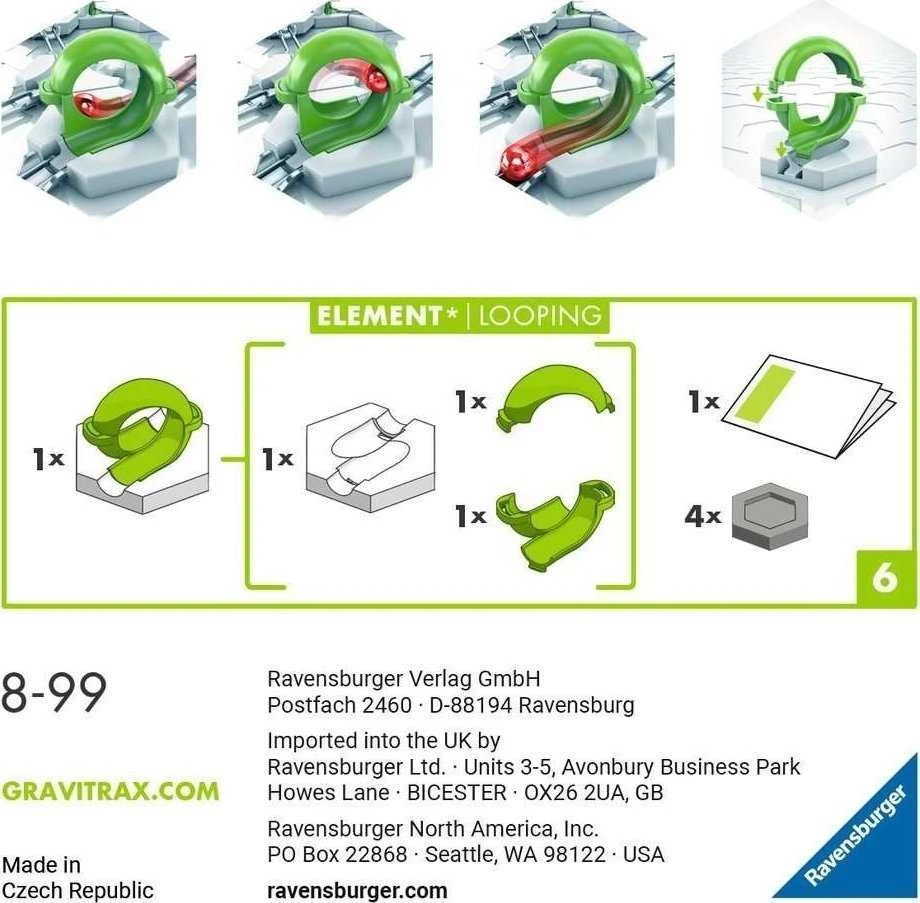 Ravensburger GraviTrax prailginimo rinkinio kilpa