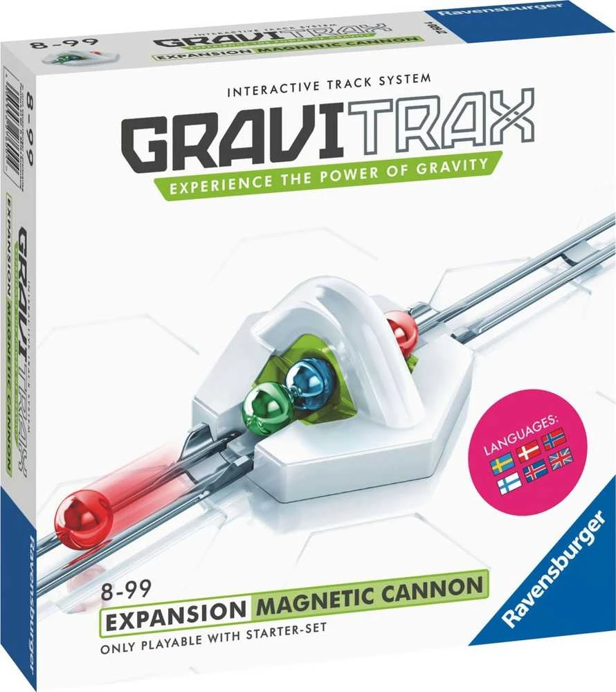 Ravensburger Konstruktorius GraviTrax: Priedų rinkinys Extension Magnetic Cannon