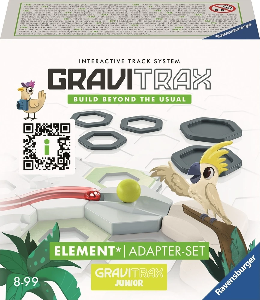 Ravensburger GraviTrax Junior adapterių rinkinys, 17 det., nuo 8 m.