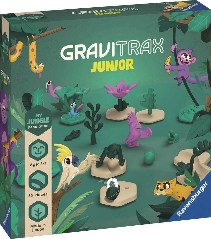 Ravensburger GraviTrax Junior dekoracijų rinkinys „Jungle“, 33 det., 3–7 m.