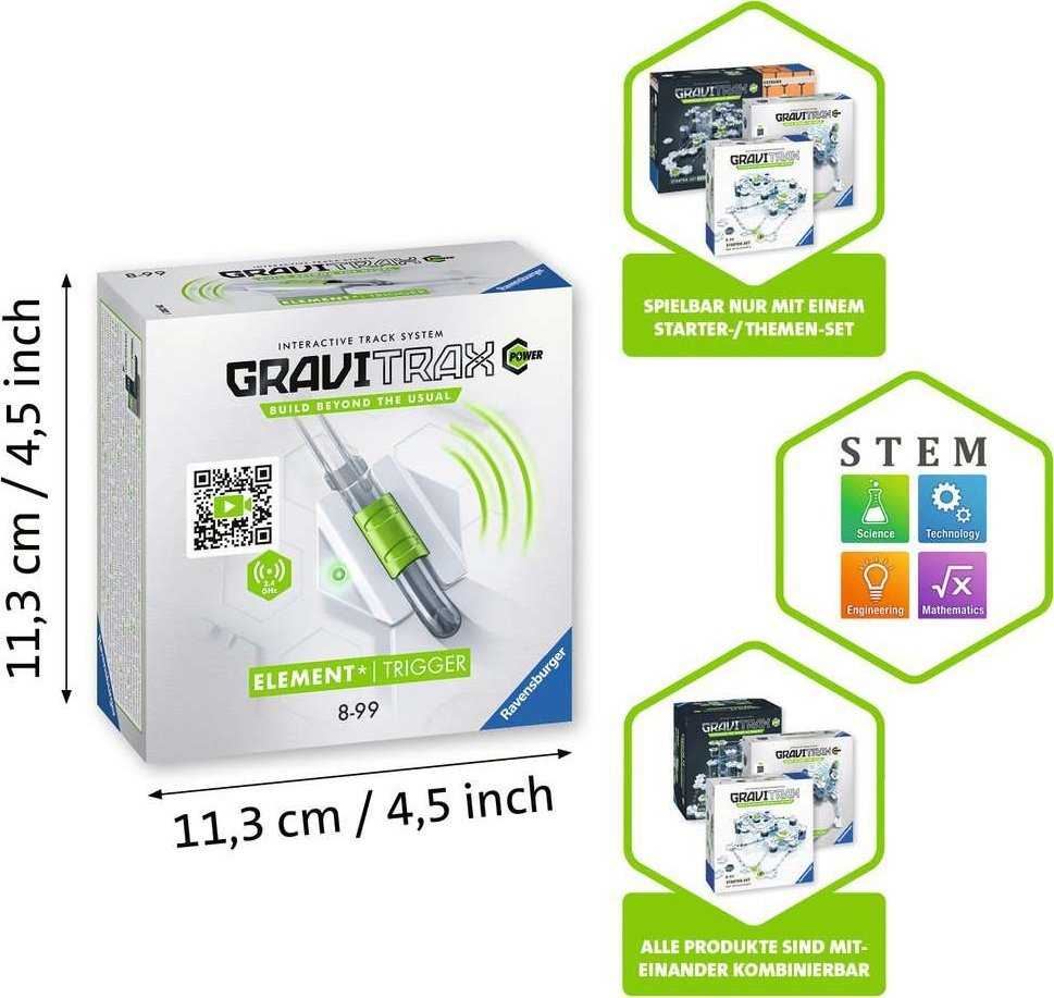 RAVENSBURGER GRAVITRAX POWER PAPILDYMAS PRIE NUSTATYTO GAIDIKLIŲ PRIEDŲ ELEMENTO