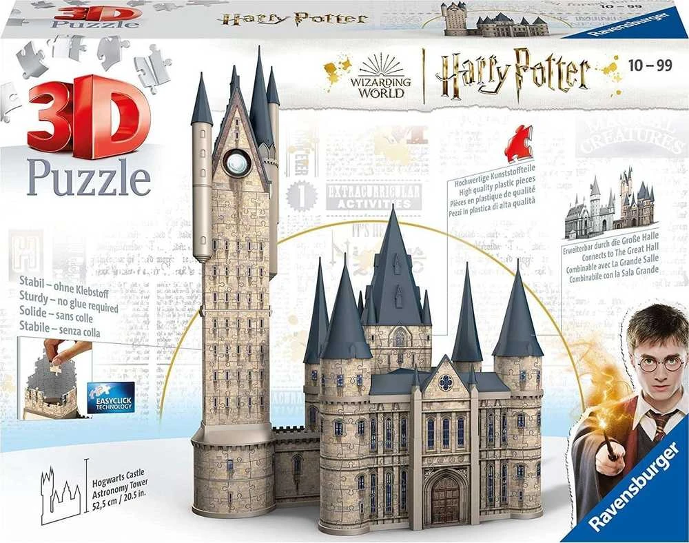 Ravensburger 3D Dėlionė 615 vnt. - Hario Poterio Hogvartso pilis, Astronomijos bokštas
