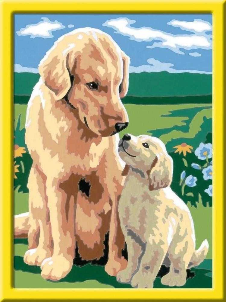Ravensburger CreArt spalvinimo knygelė vaikams šuniukai