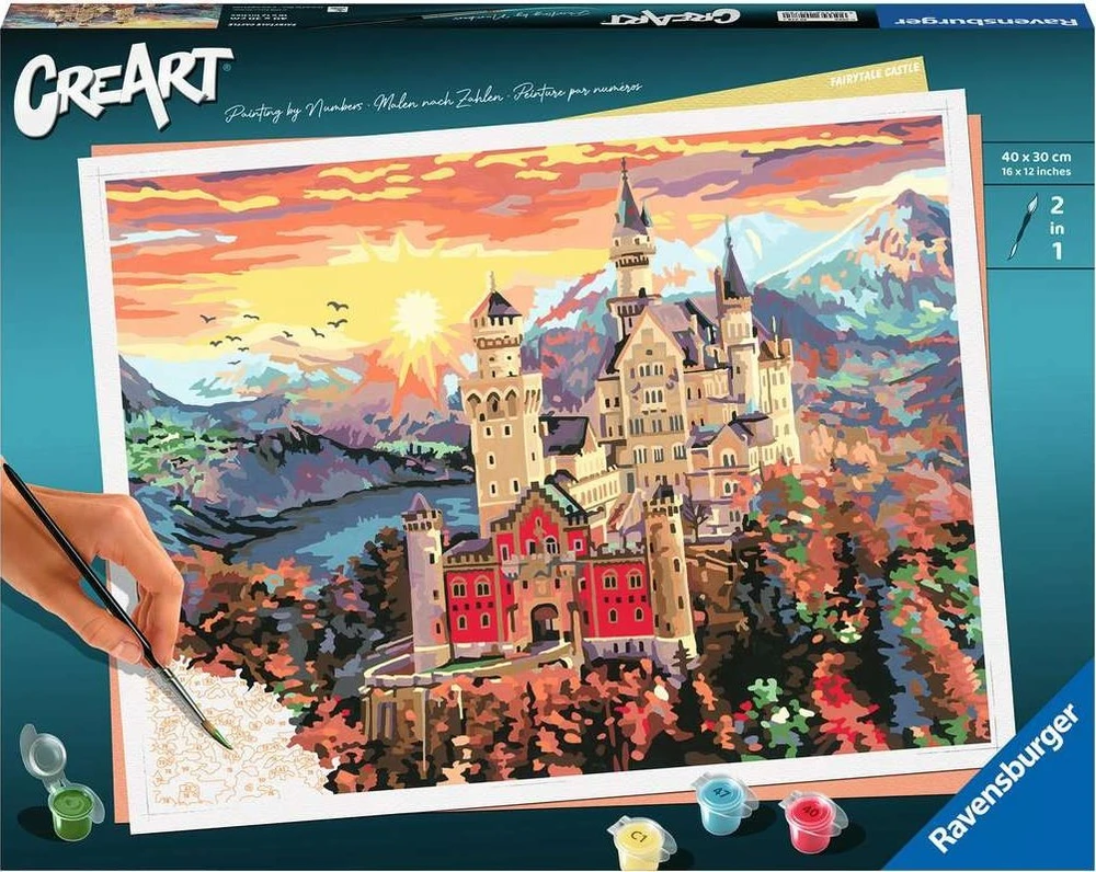 Tapymas pagal skaičius Fairytale Castle 20278 Ravensburger