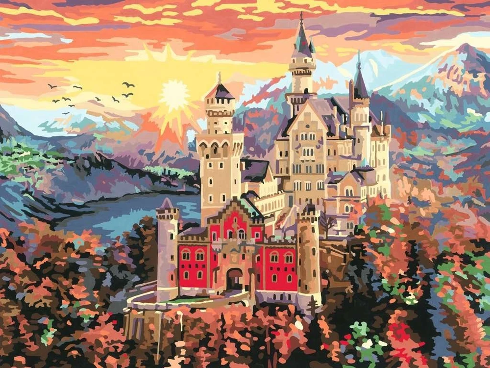 Tapymas pagal skaičius Fairytale Castle 20278 Ravensburger
