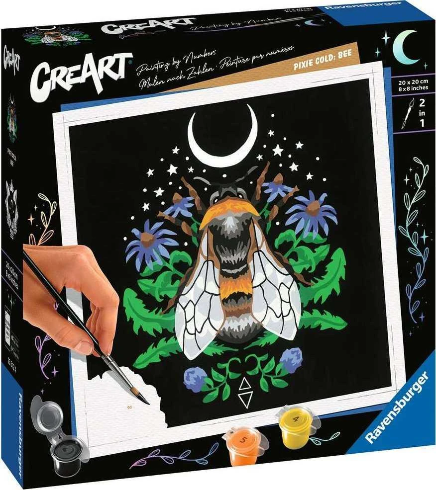 Ravensburger Rankdarbių rinkinys piešimui pagal skaičius bitė CreArt Pixie Cold Edition
