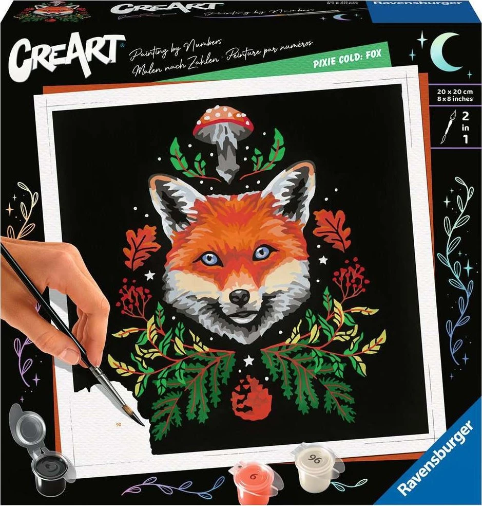 Tapymas pagal skaičius CreArt Pixie Cold Fox 23511 Ravensburger