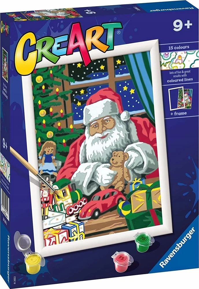 Tapymas pagal skaičius CreArt Santa’s Workshop 20265 Ravensburger