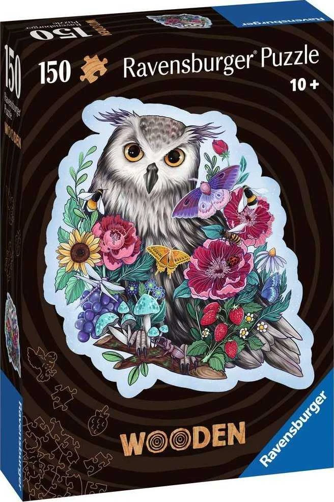Ravensburger Medinė dėlionė 150 vnt. - Pelėda