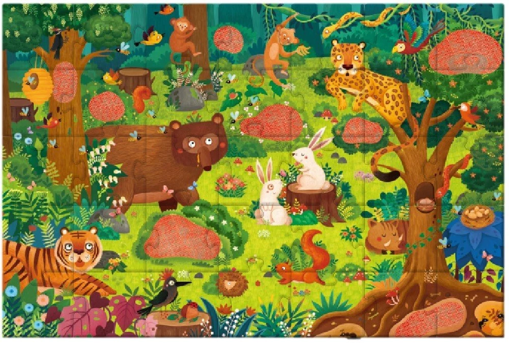 Dėlionė Ravensburger Mideer Las 35el. Sekretne su okularami 3D MD3096