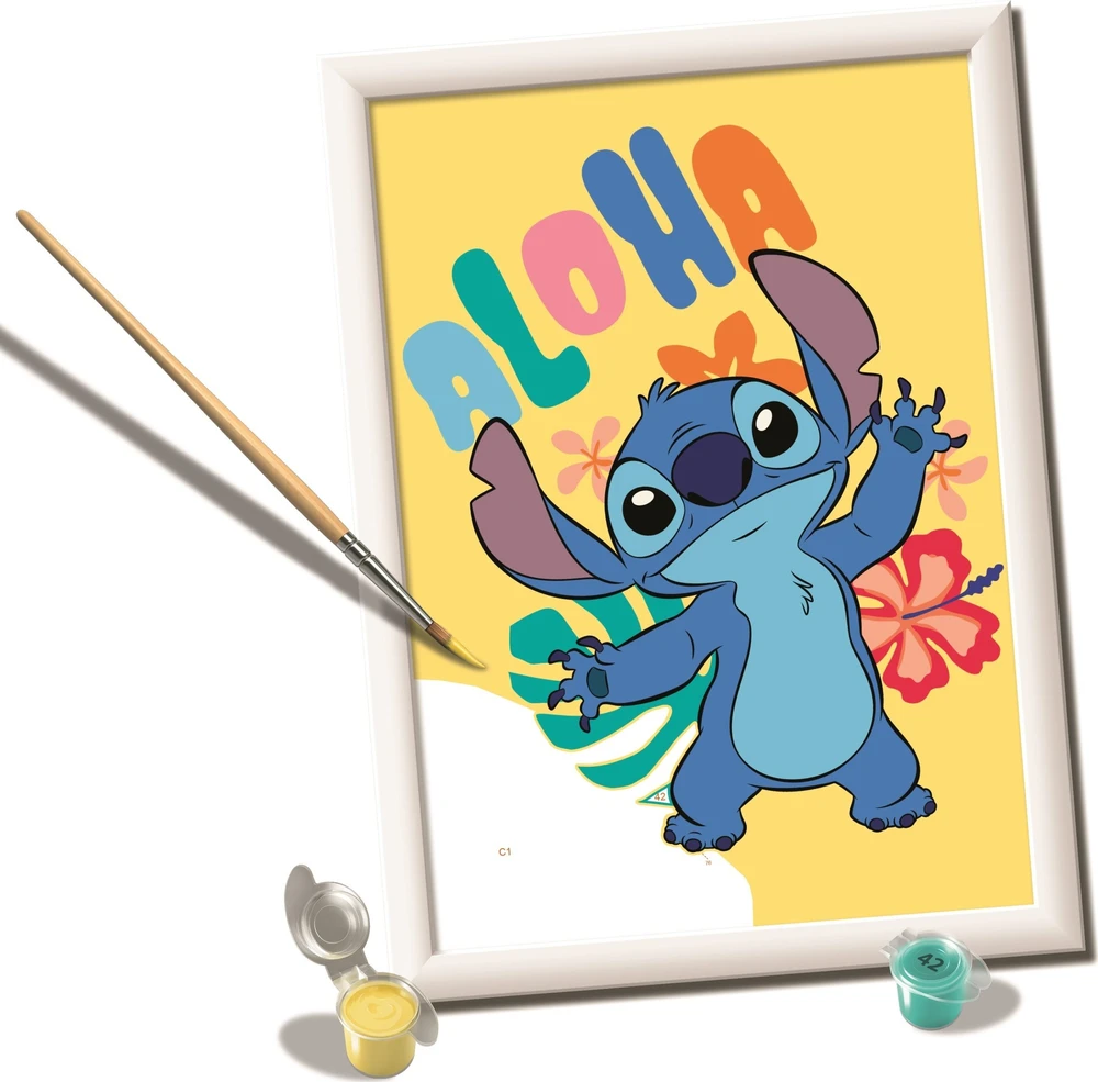 Ravensburger Rankdarbių rinkinys Disney Stitch piešimui pagal skaičius