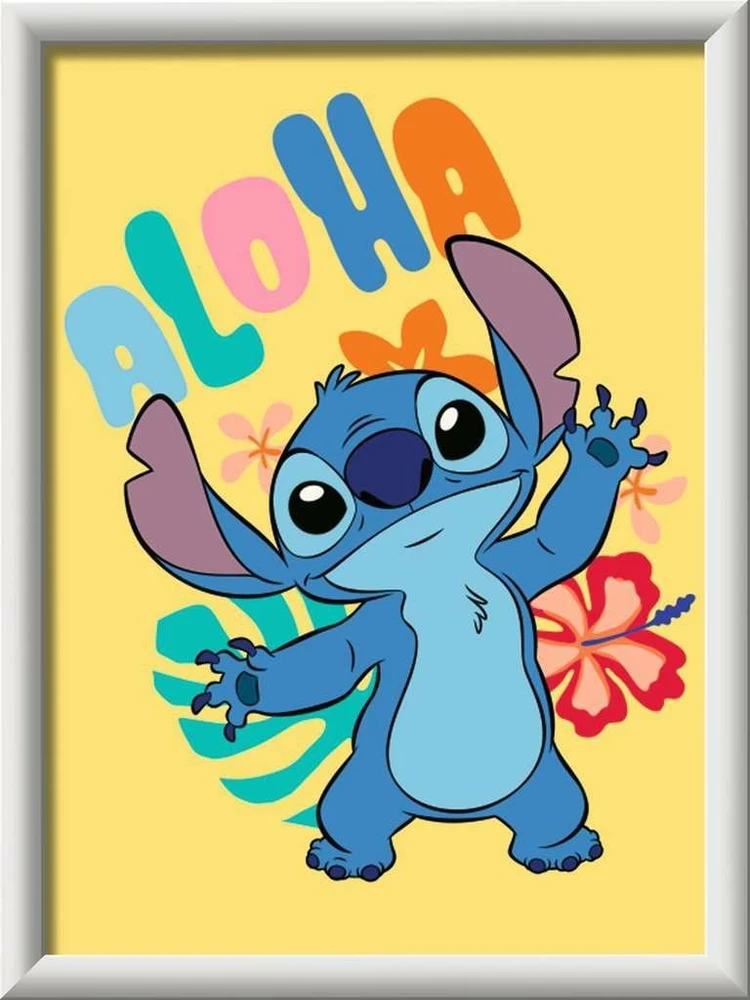 Ravensburger Rankdarbių rinkinys Disney Stitch piešimui pagal skaičius
