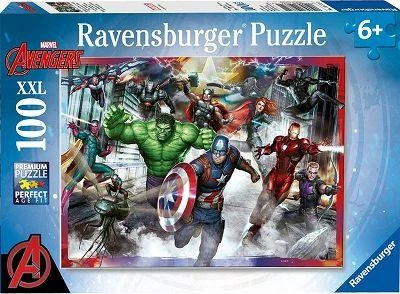 Dėlionė Ravensburger Puzzle 100 Avengers Zgromadzikas XXL