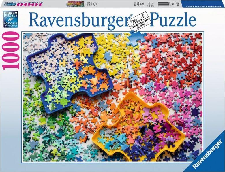 Ravensburger Dėlionė 1000 vnt. - Spalvingos dėlionės dalys aprašymas - Prekės nuotrauka