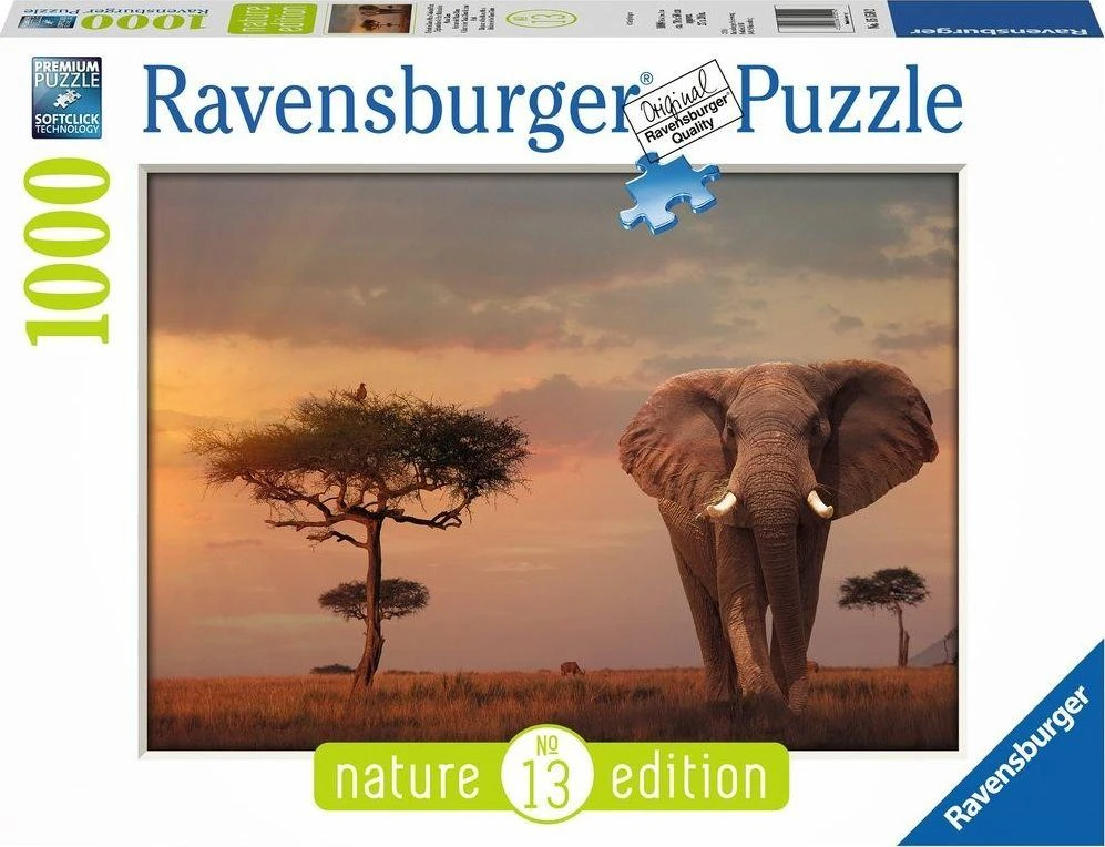 Ravensburger Dėlionė 1000 vnt. - Dramblys