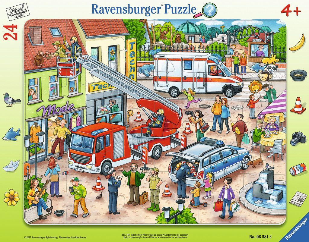 Ravensburger Dėlionė 24 vnt. - Gyvūnų gelbėjimas aprašymas - Prekės nuotrauka