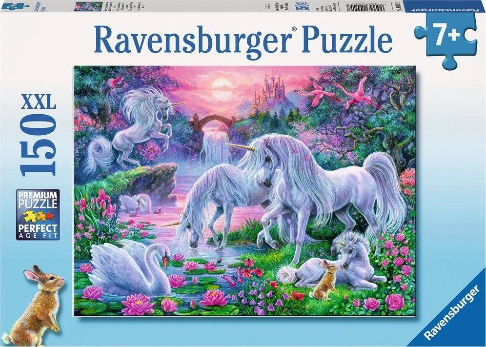 Ravensburger Dėlionė 150 vnt. - Vienaragis saulėlydžio metu aprašymas - Prekės nuotrauka