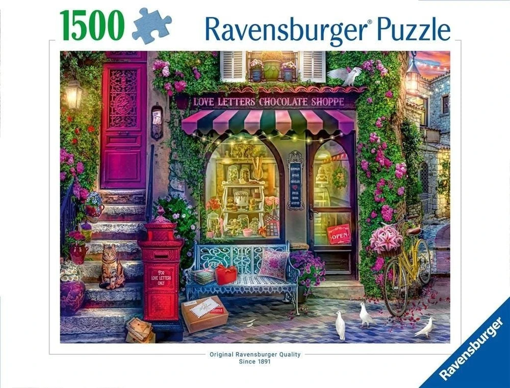 Ravensburger Dėlionė 1500 vnt. - Šokolado parduotuvė