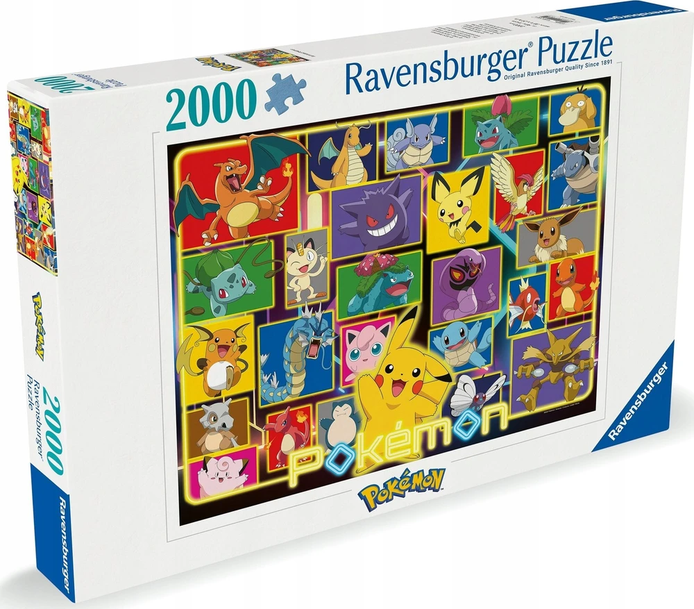 Ravensburger Dėlionė 2000 vnt. - Pokemonai