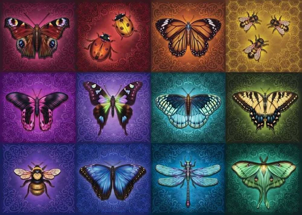 Ravensburger Dėlionė 1000 vnt. - Gražūs sparnuotieji vabzdžiai