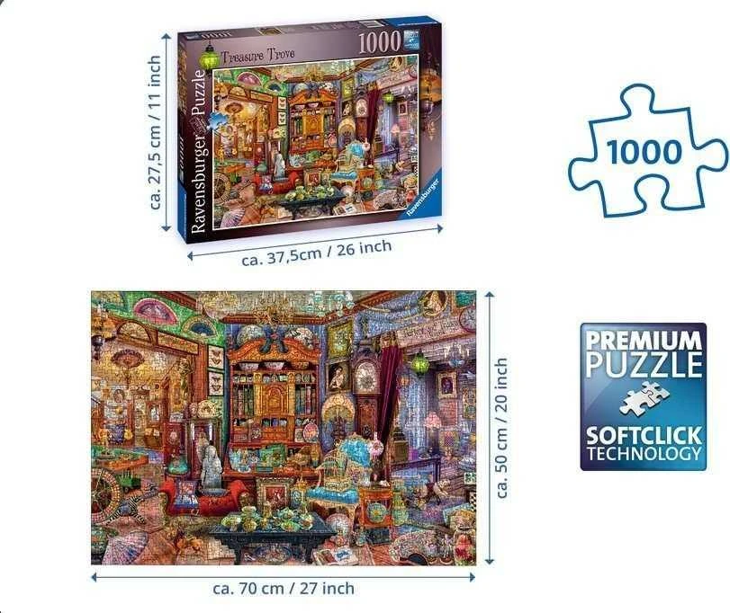 Ravensburger Dėlionė 1000 vnt. - Lobių kambarys