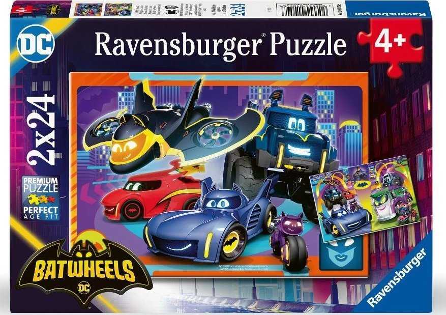 Ravensburger Dėlionė 2x24 vnt. - Batwheels