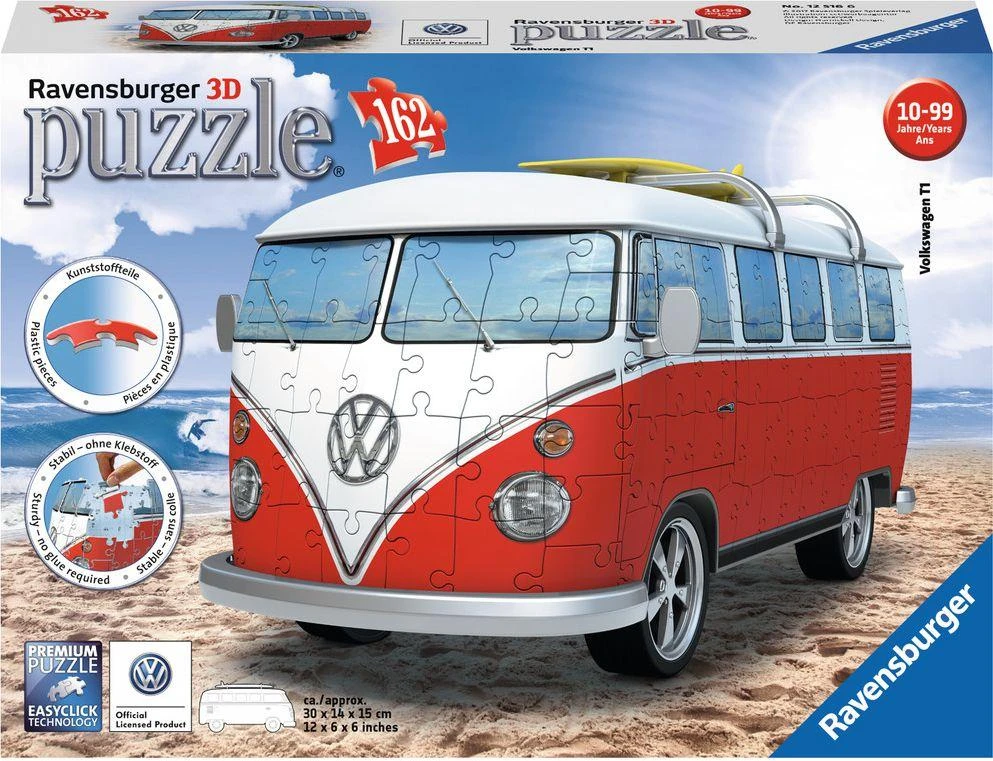Ravensburger "3D" Dėlionė 162 vnt. - Volkswagen T1