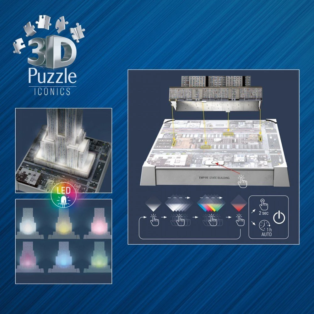 Ravensburger 3D dėlionė Iconics Empire State Building
