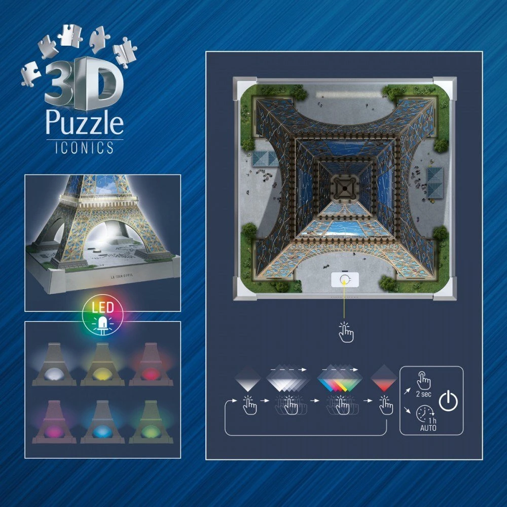 Ravensburger Puzzle 3D Eifelio bokšto dėlionė