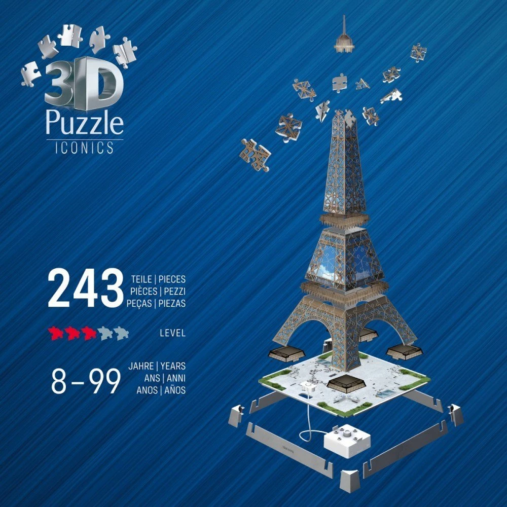 Ravensburger Puzzle 3D Eifelio bokšto dėlionė