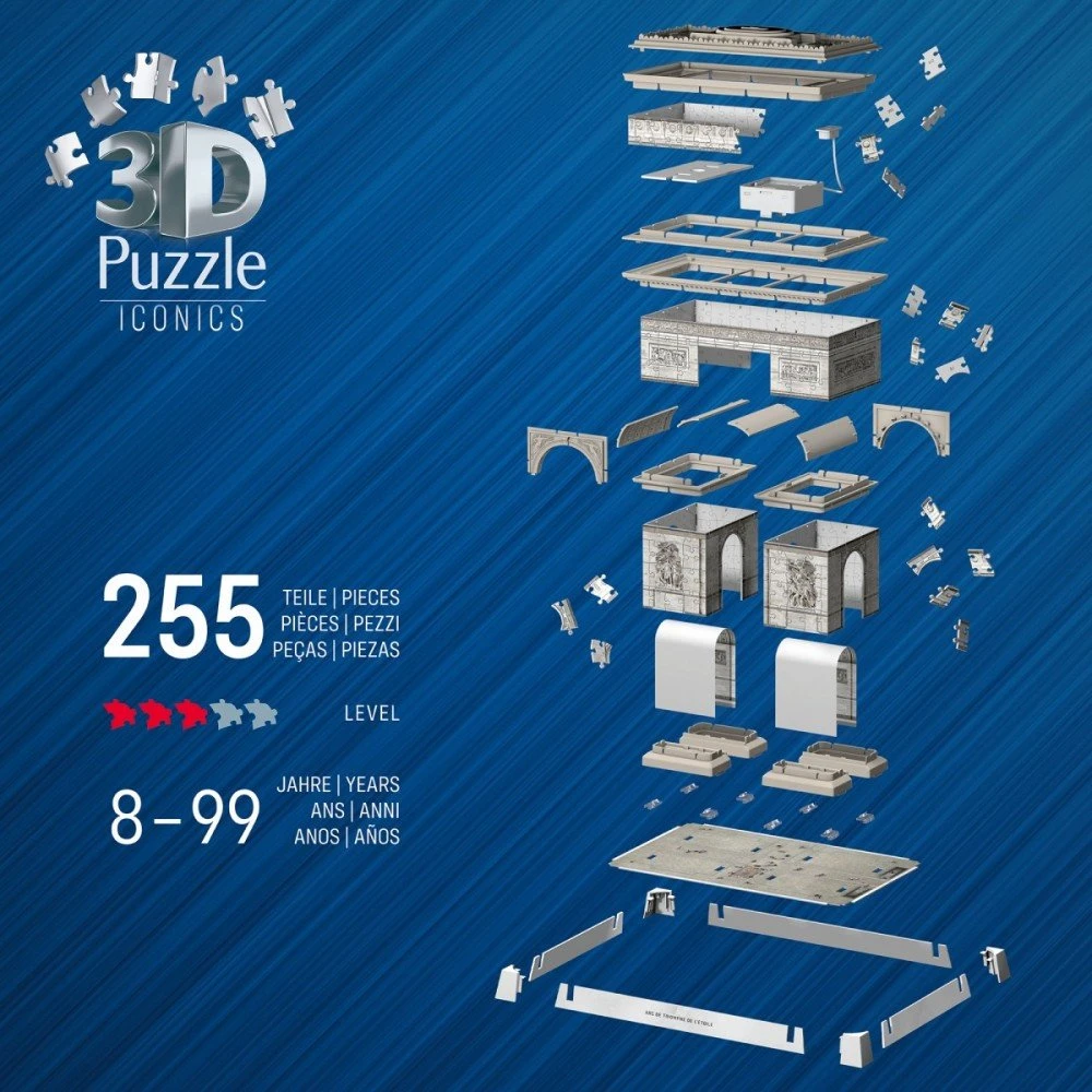Ravensburger 3D dėlionė Iconics Triumfo arka