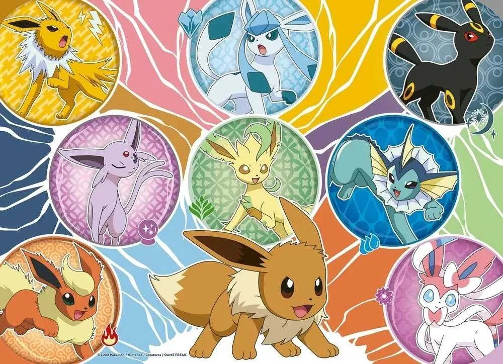 Ravensburger Dėlionė 4x100 vnt. - Pokemonai