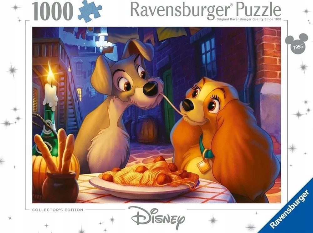 Ravensburger Dėlionė 1000 vnt. - Dama ir valkata