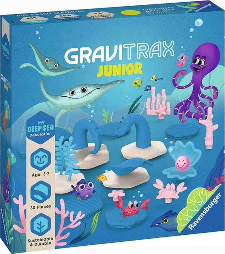 RAVENSBURGER GRAVITRAX JUNIOR takelių sistemos priedų rinkinys Ocean, 27400