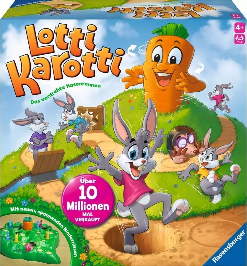 Ravensburger Ravensburger Lotti Karotti: Susuktos triušių lenktynės
