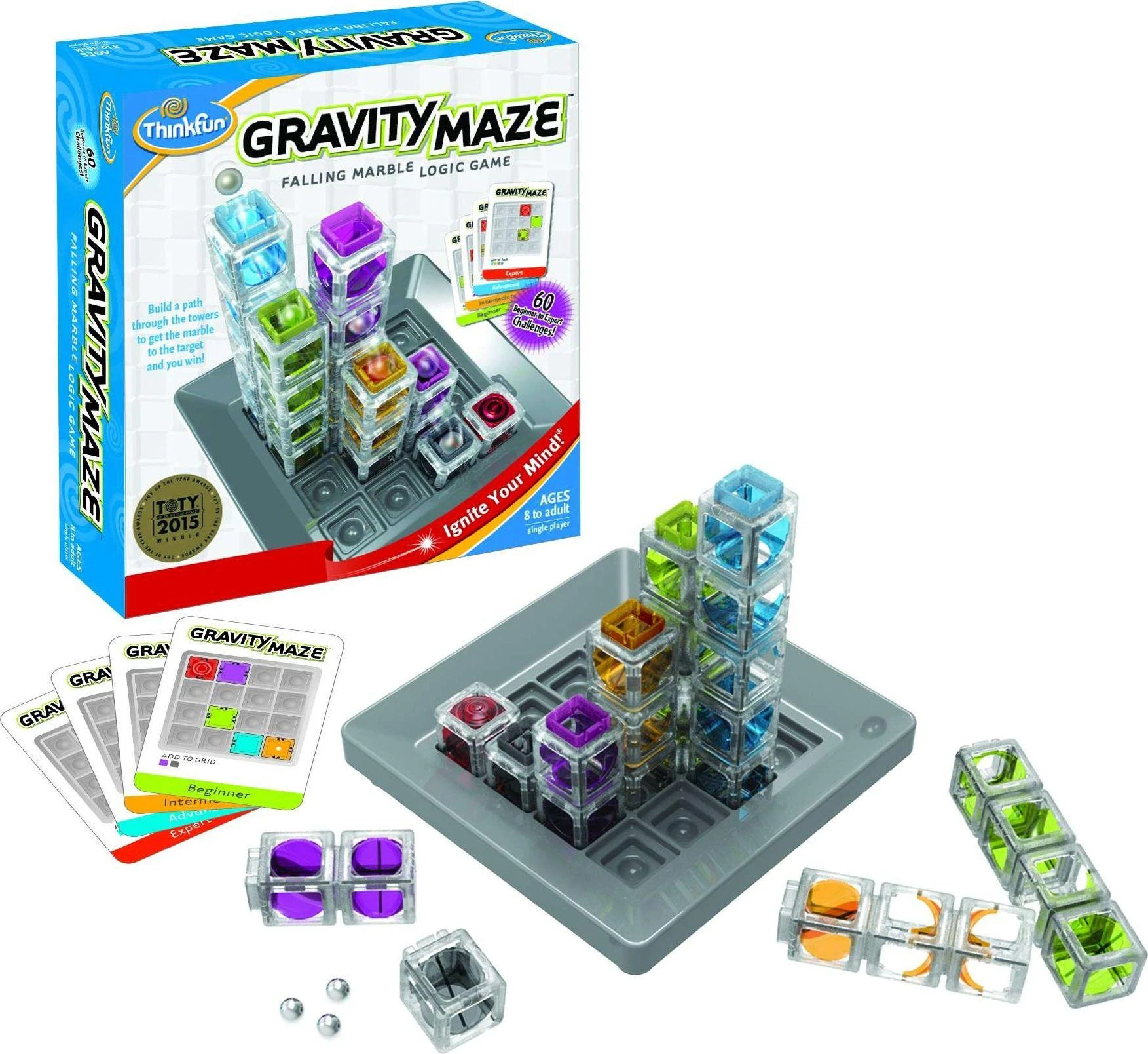 Ravensburger Stalo žaidimas loginis Gravity Maze su bokšteliais